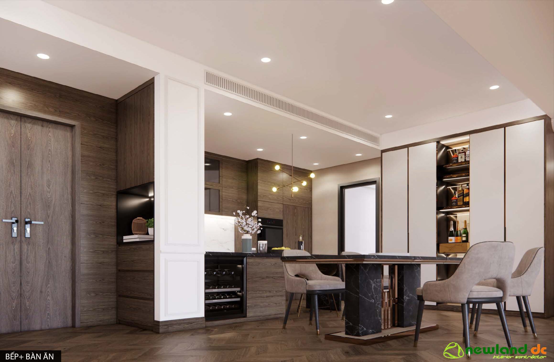 Thi công căn hộ nhà bác Đạt